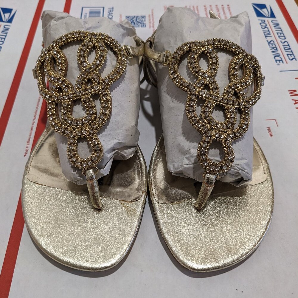 Gold Dress Sandals women's size 8